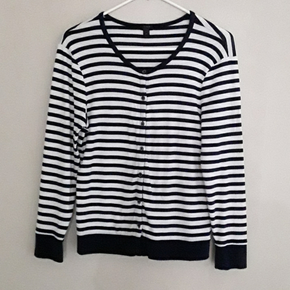 J Crew Knit Button Front Shirt M